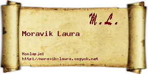 Moravik Laura névjegykártya